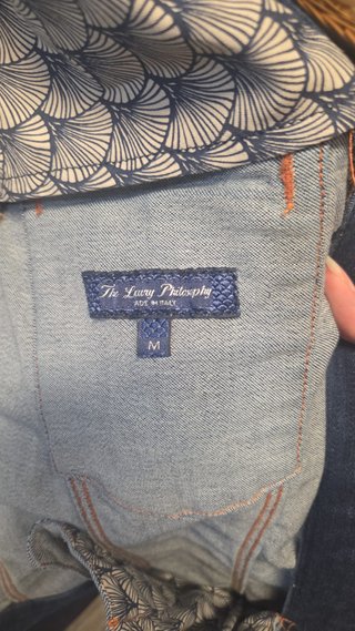 Cazadora tejana Stradivarius azul T.XS
