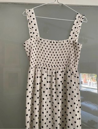Vestido Zara lunares blanco y negro