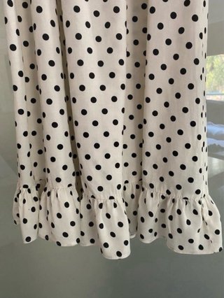 Vestido Zara lunares blanco y negro