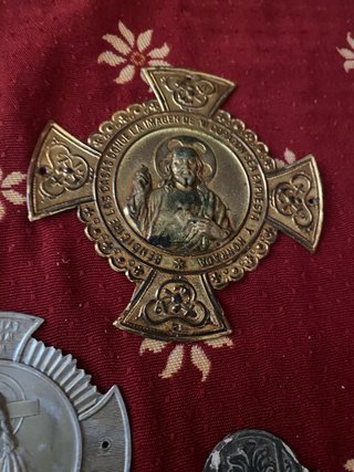 Lote Chapas Religiosas Sagrado Corazón Jesús