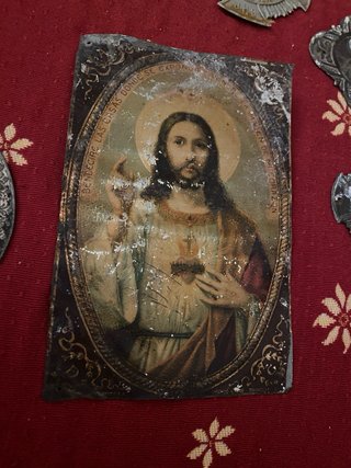 Lote Chapas Religiosas Sagrado Corazón Jesús