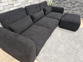 Sofá Chaiselongue Modular Negro
