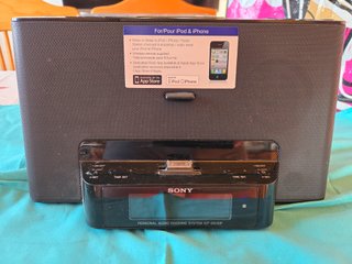 Radio Despertador Sony Negro