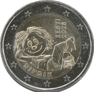 2 € Estonia 2026 Sipsik Conmemorativa
