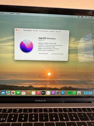 MacBook Air 13 2018 i5 8GB 128GB Gris Espacial