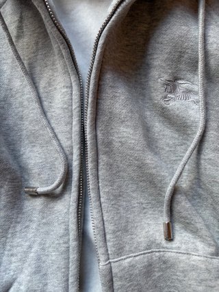 Sudadera Burberry Gris con Capucha