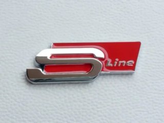 Logo Emblema Audi Sline Pegatina Maletero A3 A4