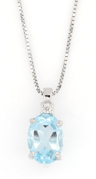 Conjunto Royal Gems Oro Blanco 18K Topacios