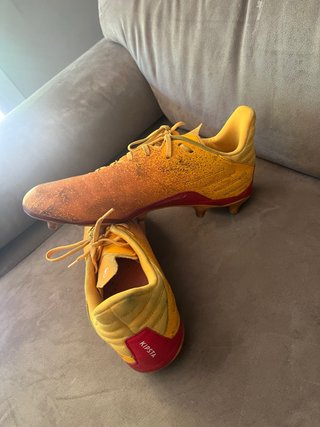 Botas de fútbol Kipsta naranjas talla 44