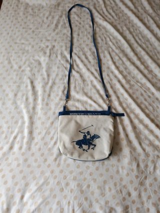Bolso Polo Club Blanco y Azul