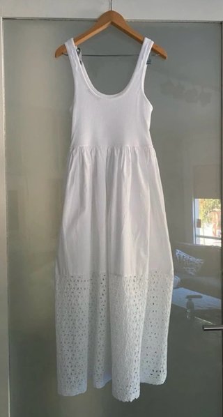 Vestido blanco Zara largo