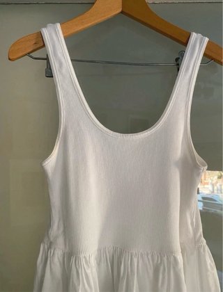 Vestido blanco Zara largo
