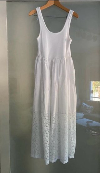 Vestido blanco Zara largo