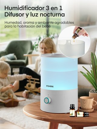 Humidificador FOHERE 3.2L Silencioso Bebés