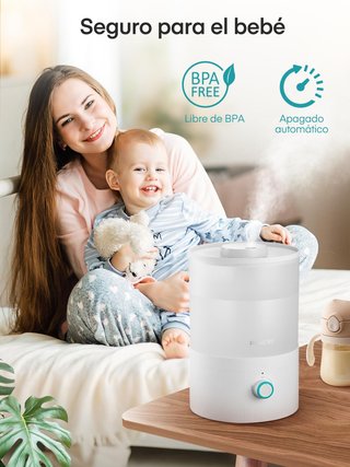 Humidificador FOHERE 3.2L Silencioso Bebés