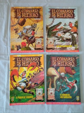 EL CORSARIO DE HIERRO. LOTE DE 10 COMICS DE GRAPA.