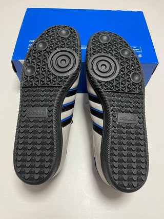 Zapatilla Adidas Samba Gris y Azul