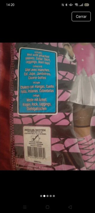 Disfraz Draculaura Monster High Talla M y peluca
