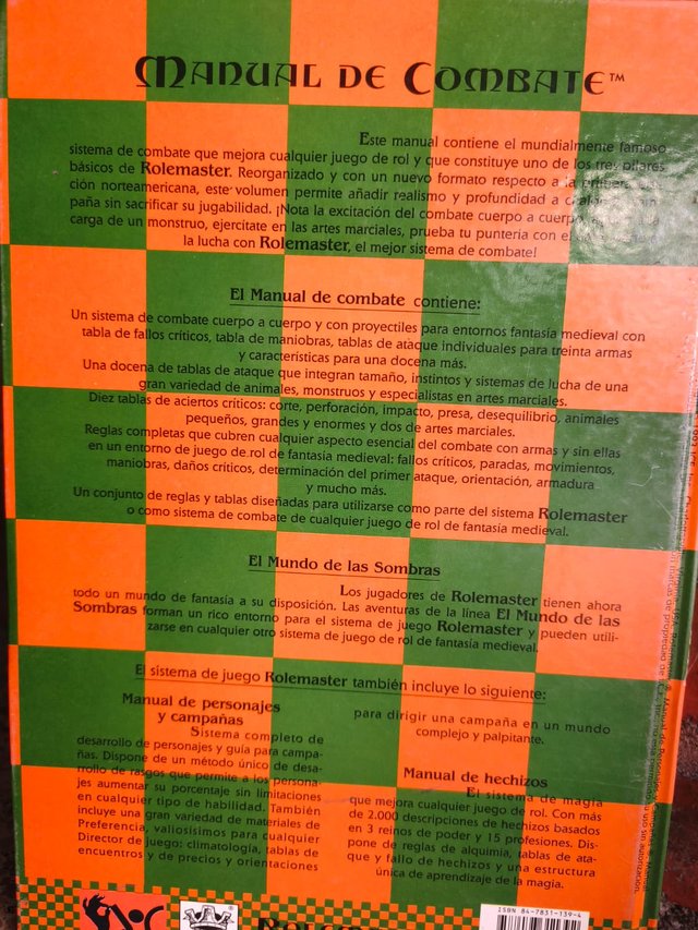 Lote 3 Manuales Básicos Rolemaster