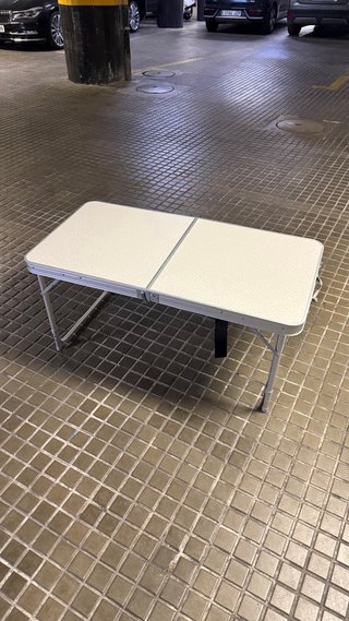 Mesa plegable camping con 4 taburetes