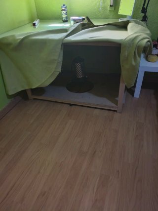 Mesa tocador con cristal