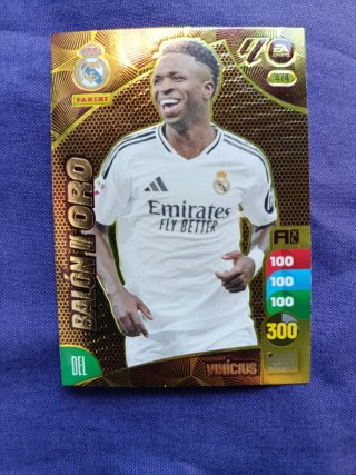 Cromo Adrenalyn XL 24-25 Vinicius Balón de Oro.