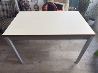 Mesa comedor o terraza extensible madera y metal