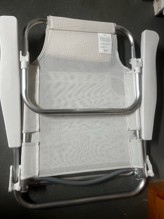 Hamaca silla baja blanca