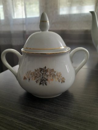Juego de café Santa Clara porcelana, 4 tazas, 4 p