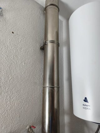 Tubo chimenea caldera de doble capa