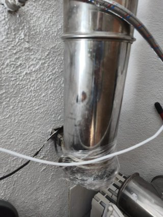 Tubo chimenea caldera de doble capa