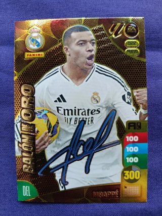 Cromo Adrenalyn XL24-25 Mbappé Balón de Oro.