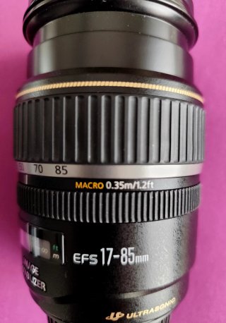 Lente Canon EF 17-85mm 4-5.6 IS USM Enfoque Manual