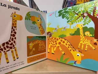 0-3 Libro texturas. Los animales de la selva