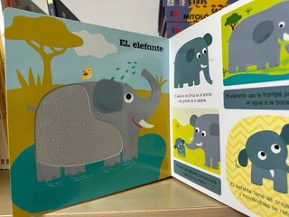 0-3 Libro texturas. Los animales de la selva