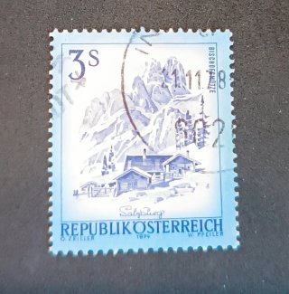 Francobollo Austria 3S Bischofsmütze 1974