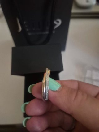 Anillo tricolor circonitas plata de ley