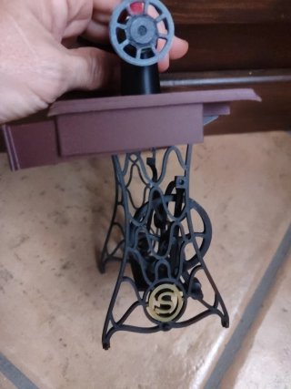 Máquina de coser 3D detallada