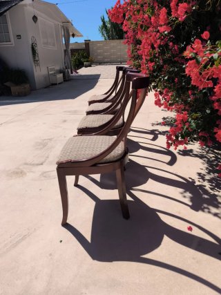 Juego de 4 sillas de comedor de madera