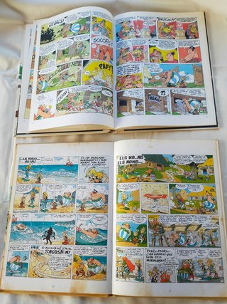 Lote 2 cómics Astérix antiguos en Català