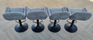 Taburetes de terciopelo (Set de 4)
