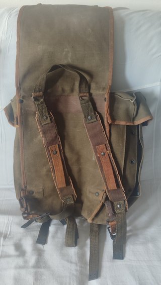 Zaino Militare Vintage Tela Pesante
