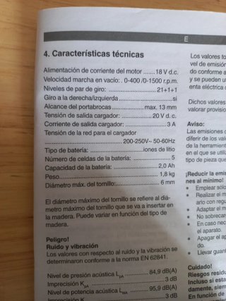 Taladro-percutor-atornillador Einhell Inalámbrico