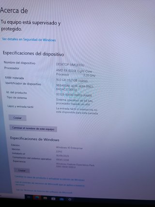 PC Gaming AMD FX-8320E | 16GB RAM | 2TB | NOX RGB