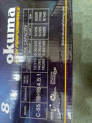 Carrete Okuma Caymus C-55.