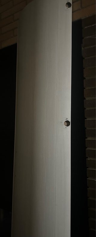 Armario Esquinero Madera Beige/Blanco