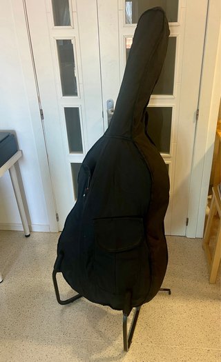 Contrabajo E.Kreutzer 1/4 con arco, funda y soport