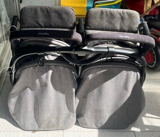 Passeggino doppio Inglesina grigio