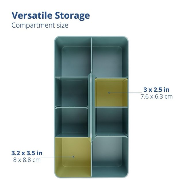 Blue Ginkgo Caddy Organizador Teal