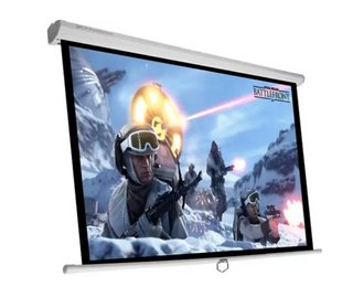 Proyector LG Plata con Pantalla Grande plegable